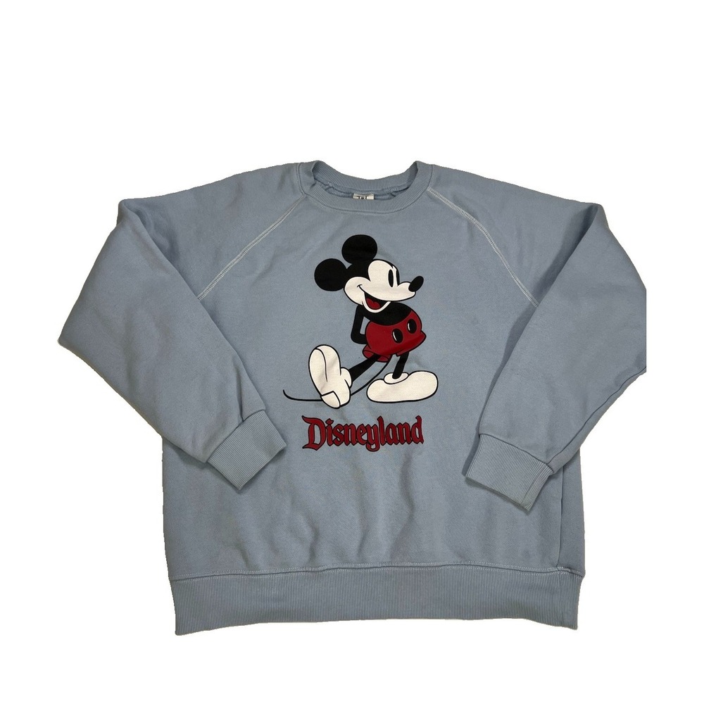 Disneyland Mickey Classic Grandmillenial Blue Sweatshirt Blue Medium 2024 Parks